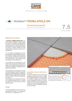 Schlüter-TROBA-STELZ-DR | Termék adatlap 7.5