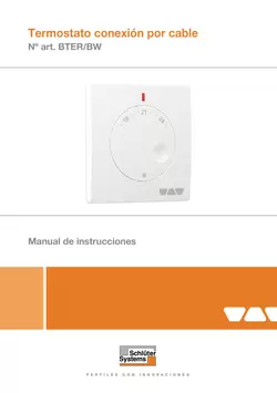 Schlüter-BEKOTEC-THERM-ER/BW - Termostato conexión por cable | Manual de instrucciones Schlüter-BEKOTEC-THERM-ER/BW - Termostato conexión por cable | Manual de instrucciones