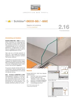 Schlüter-DECO-SG /-SGC | Produktdatablad 2.16