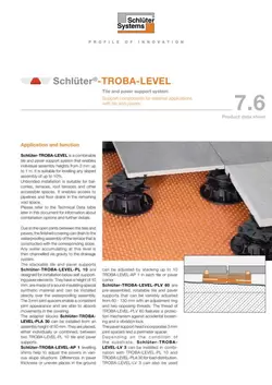 Schlüter-TROBA-LEVEL | Product data sheet 7.6