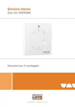 Schlüter-BEKOTEC-THERM-ER/BW - Sensore stanza | Istruzioni per il montaggio