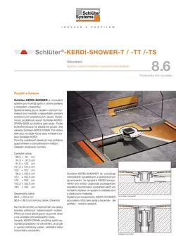 Schlüter-KERDI-SHOWER-T /-TT /-TS | Technický list výrobku 8.6
