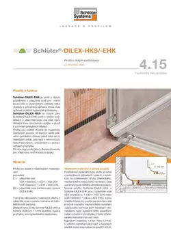 Schlüter-DILEX-HKS /-EHK | Technický list výrobku 4.15