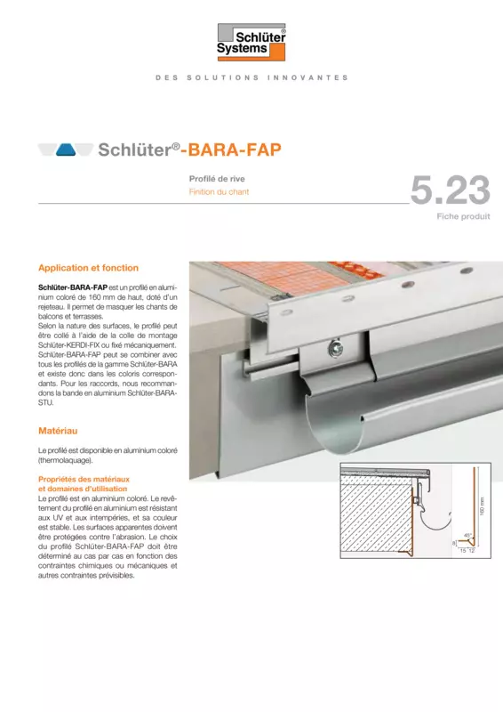 Schlüter-BARA-FAP | Fiche produit 5.23