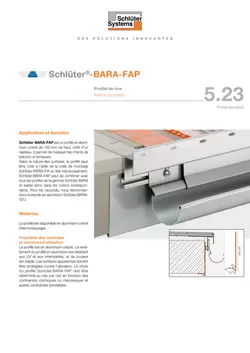 Schlüter-BARA-FAP | Fiche produit 5.23
