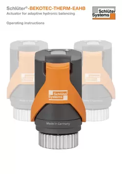 Schlüter-BEKOTEC-THERM-EAHB - Actuator for adaptive hydronic balancing | Operating instructions