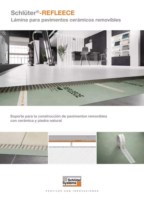 Schlüter-REFLEECE - Lámina para pavimentos cerámicos removibles