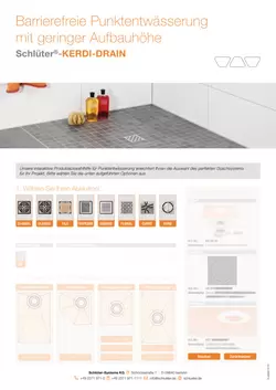 Schlüter-KERDI-DRAIN | Produktauswahlhilfe