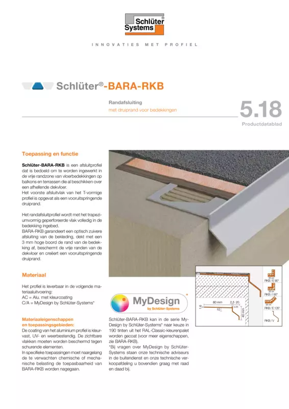 Schlüter-BARA-RKB | Productdatablad 5.18
