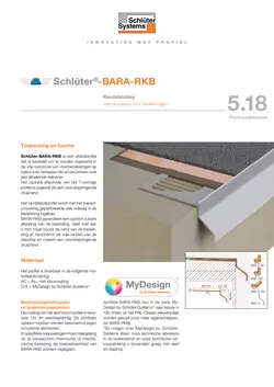 Schlüter-BARA-RKB | Productdatablad 5.18 Schlüter-BARA-RKB | Productdatablad 5.18