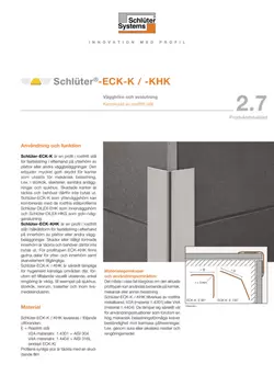 Schlüter-ECK-K /-KHK | Produktdatablad 2.7