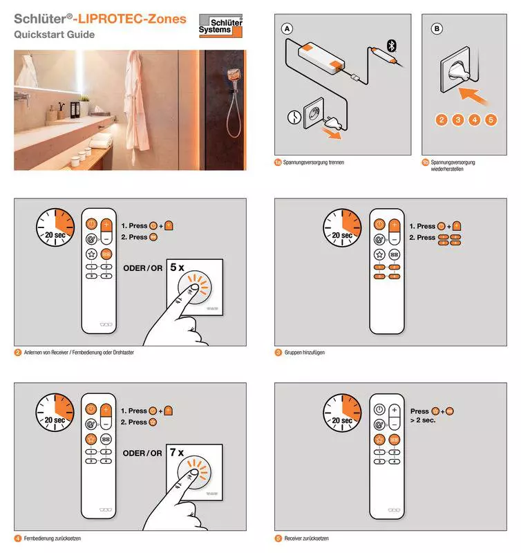 Schlüter-LIPROTEC-Zones - Quickstart Guide