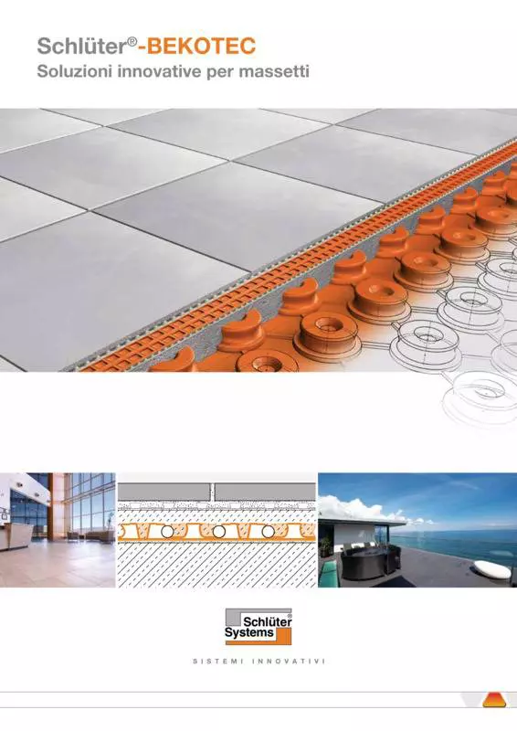 Schlüter-BEKOTEC - Soluzioni innovative per massetti