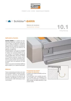 Schlüter-BARIN | Ficha Técnica 10.1