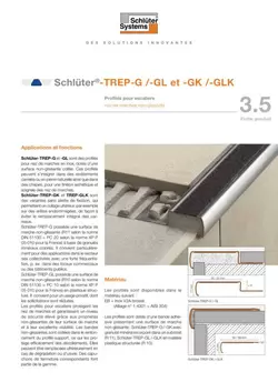 Schlüter-TREP-G /-GL et -GK /-GLK | Fiche produit 3.5