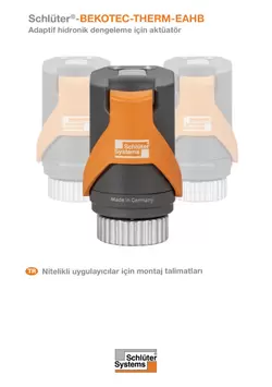 Schlüter-BEKOTEC-THERM-EAHB - Montaj talimatlari