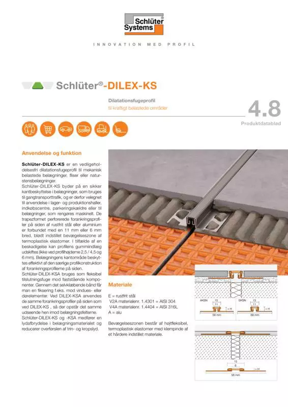 Schlüter-DILEX-KS | Produktdatablad 4.8