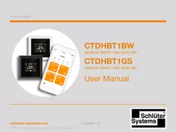 Schlüter-CONTROL-TR-DHBT 1 BW & 1 GS – User Manual