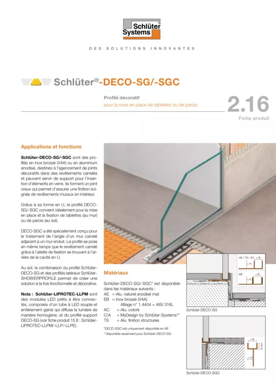 Schlüter-DECO-SG /-SGC | Fiche produit 2.16