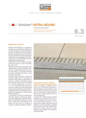 Schlüter-DITRA-SOUND | Opis techniczny produktu 6.3