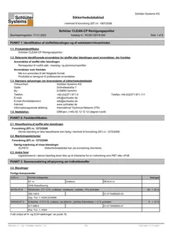 Schlüter-CLEAN-CP - Sikkerhedsdatablad