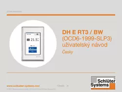 Schlüter-DITRA-HEAT-E RT3/BW - Uživatelský návod