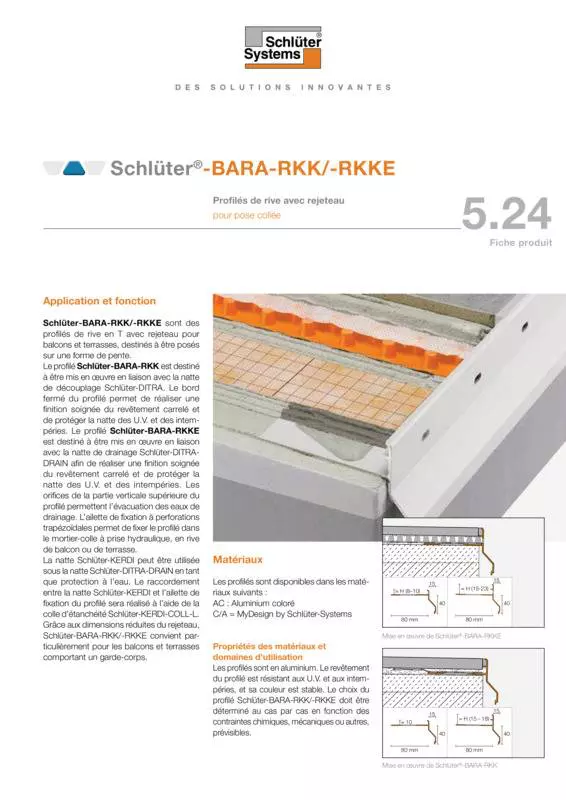 Schlüter-BARA-RKK /-RKKE | Fiche produit 5.24