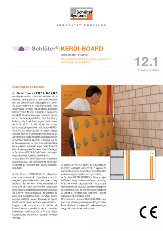 Schlüter-KERDI-BOARD | Termék adatlap 12.1
