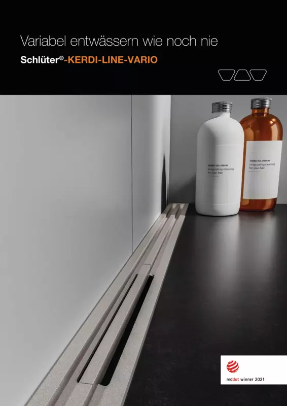 Schlüter-KERDI-LINE-VARIO - Variabel entwässern wie noch nie