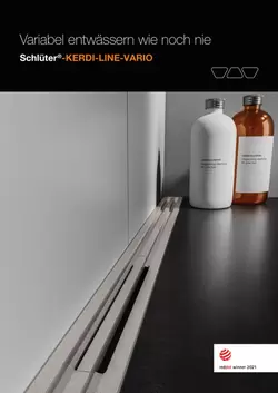 Schlüter-KERDI-LINE-VARIO - Variabel entwässern wie noch nie