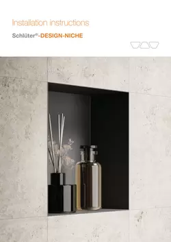 Schlüter-DESIGN-NICHE – Installation instructions