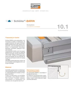 Schlüter-BARIN | Productdatablad 10.1