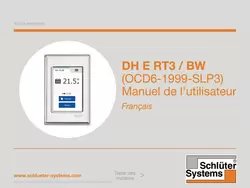 Schlüter-DITRA-HEAT-E RT3/BW - Manuel de l’utilisateur