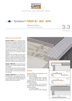 Schlüter-TREP-E /-EK /-EFK | Ficha técnica 3.3