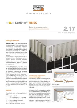 Schlüter-FINEC | Ficha de dados do produto 2.17