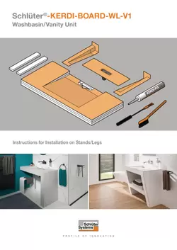 Schlüter-KERDI-BOARD-WL-V1 - Washbasin/Vanity Unit | Installation Guide