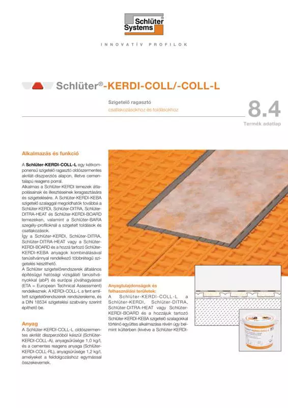 Schlüter-KERDI-COLL /-COLL-L | Termék adatlap 8.4