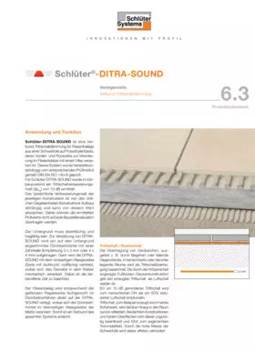 Schlüter-DITRA-SOUND | Produktdatenblatt 6.3