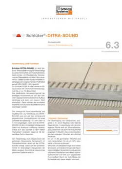 Schlüter-DITRA-SOUND | Produktdatenblatt 6.3
