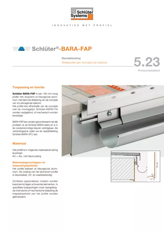 Schlüter-BARA-FAP | Productdatablad 5.23