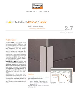 Schlüter-ECK-K /-KHK | Technický list výrobku 2.7