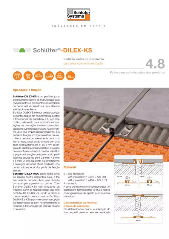 Schlüter-DILEX-KS | Ficha de dados do produto 4.8