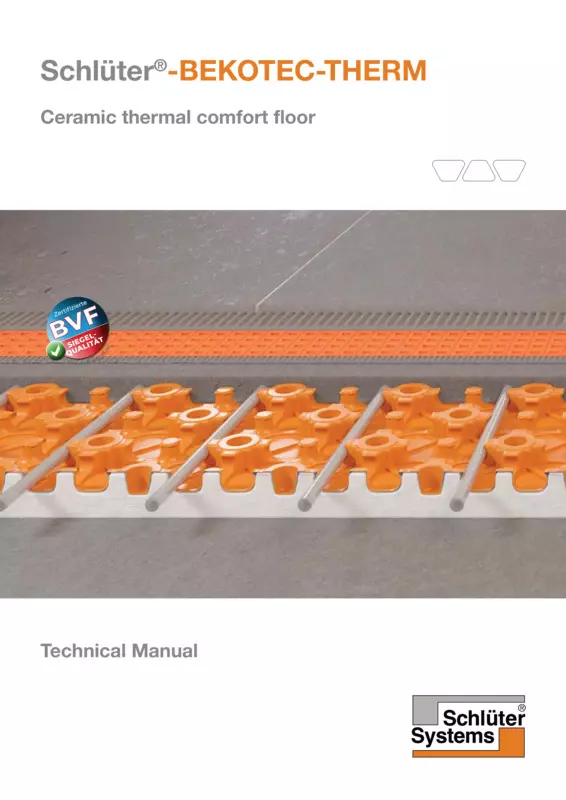 Schlüter-BEKOTEC-THERM - Ceramic thermal comfort floor | Technical Manual