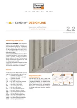 Schlüter-DESIGNLINE | Produktdatenblatt 2.2