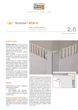Schlüter-ECK-E | Technický list výrobku 2.6