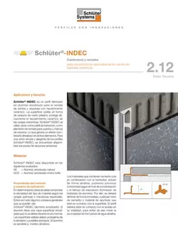 Schlüter-INDEC | Ficha Técnica 2.12