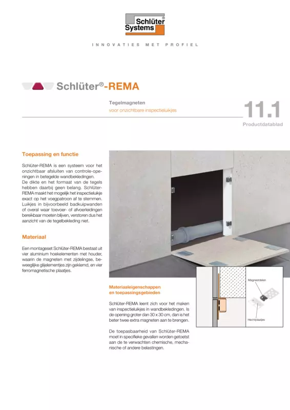 Schlüter-REMA | Productdatablad 11.1