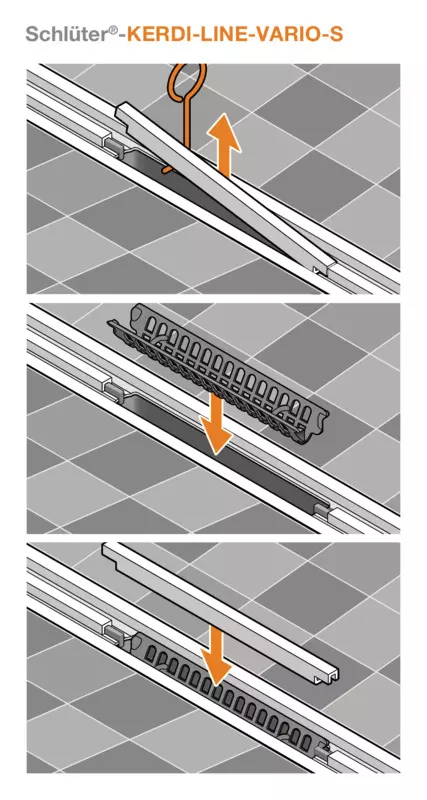 Schlüter-KERDI-LINE-VARIO-S - Instruções de montagem