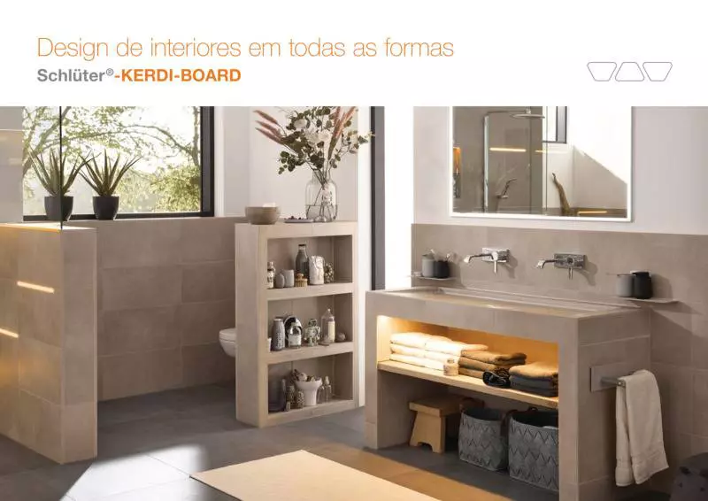Schlüter-KERDI-BOARD - Design de interiores em todas as formas