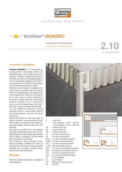Schlüter-QUADEC | Produktdatablad 2.10